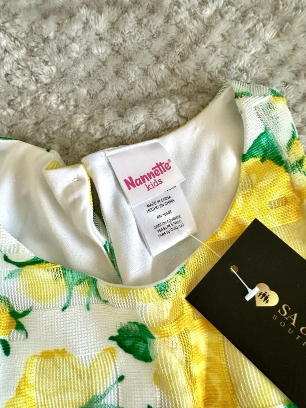 Girls Size 6 Yellow Floral High Low Dress Purse 2 Piece Set NWT 0526